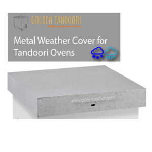 Metal weather cover rain snow for tandoor